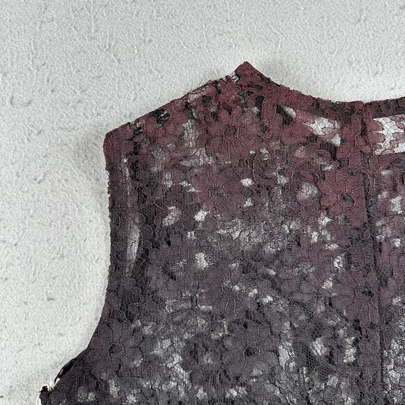 50s Frederick’s of Hollywood Black Sheer Cotton Lace Tank Top Small‎ Burlesque - Picture 14 of 16